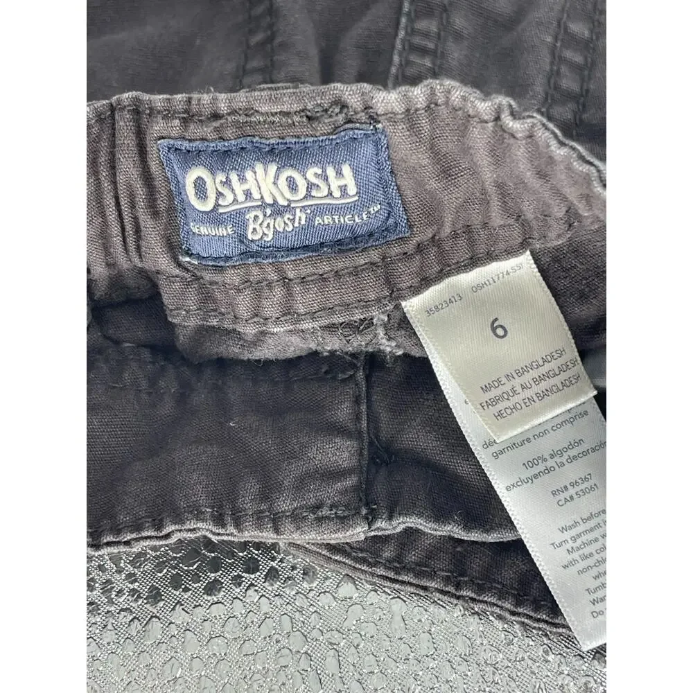 Osh Kosh B'Gosh Boys Brown Cargo Shorts Youth Size 6